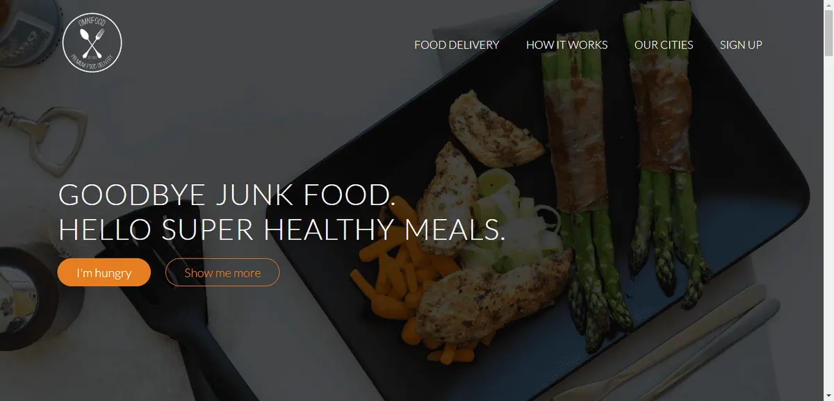 Screenshot of Omnifood project